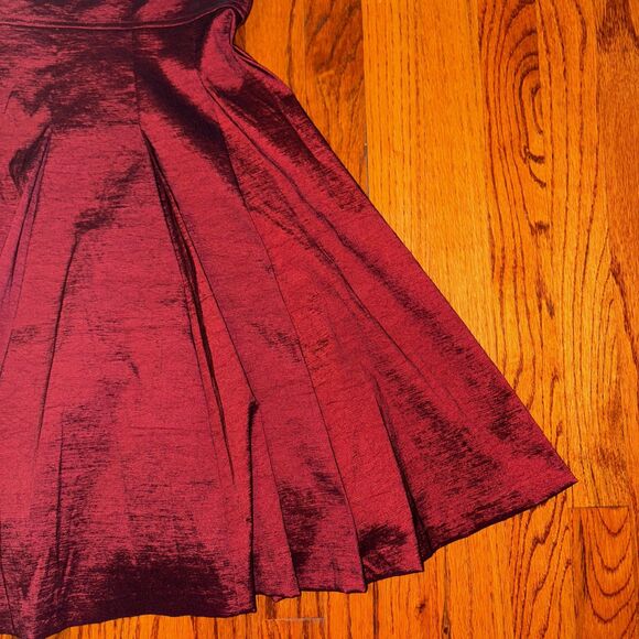 XSCAPE NWT Size 8 One Shoulder Cocktail Dress Size 8 Fit & Flare Red - Picture 6 of 8